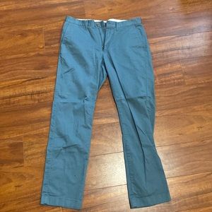 J. Crew straight leg chinos, blue, 31 W 30 L